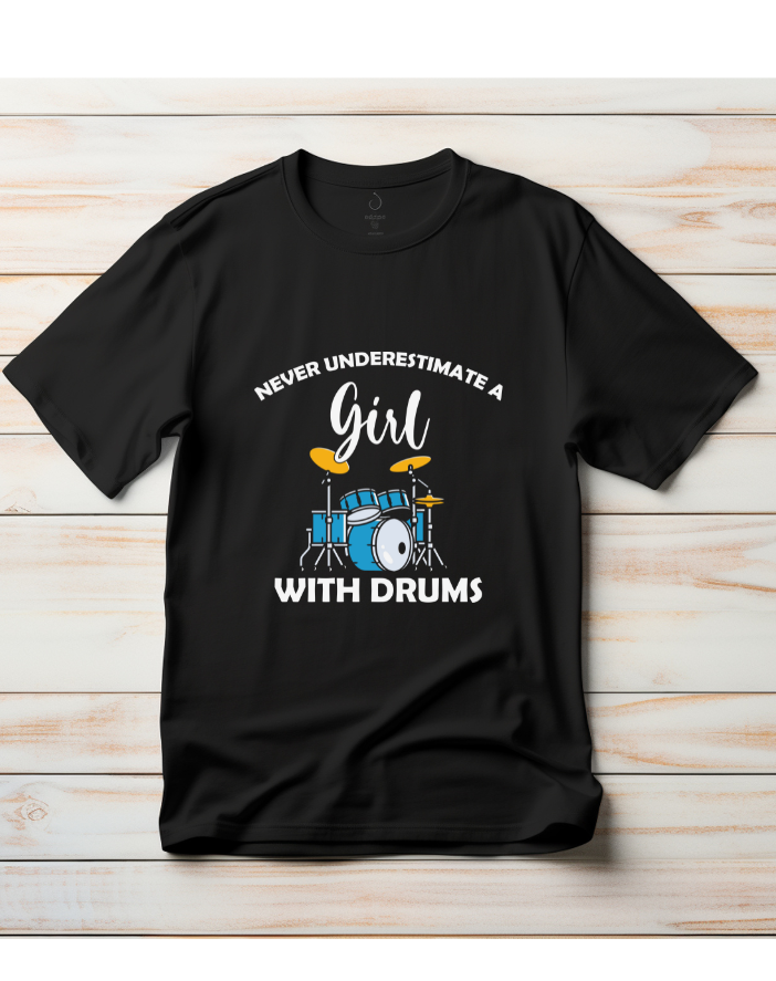 Drum girl Half Sleeve Premium T-Shirt