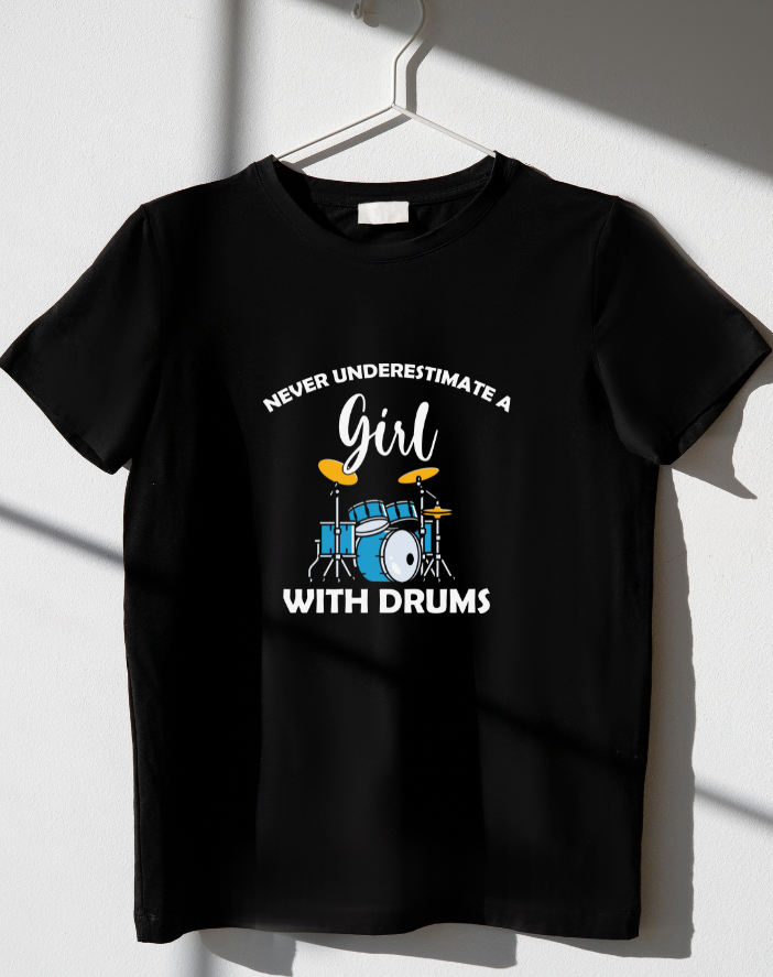 Drum girl Half Sleeve Premium T-Shirt