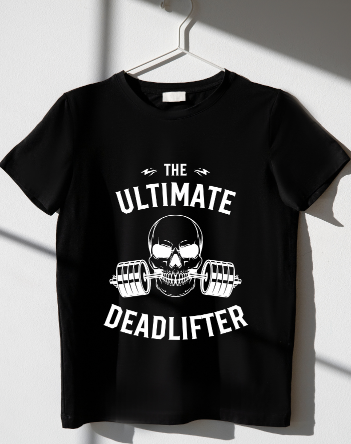 The Ultimate DeadLifter Gym Half Sleeve T-Shirts